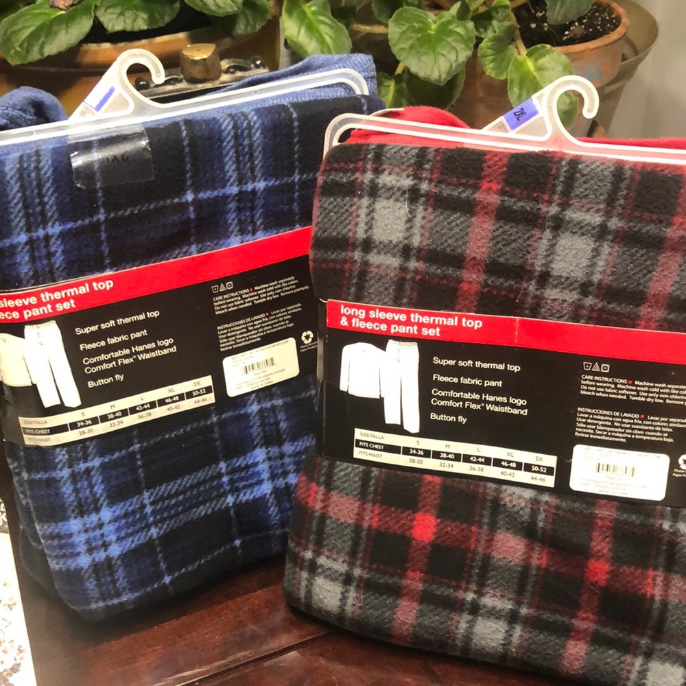 Hanes fleece pant set